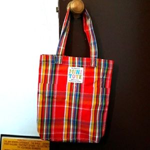 Big Bud Press Mini Tote Red Plaid
